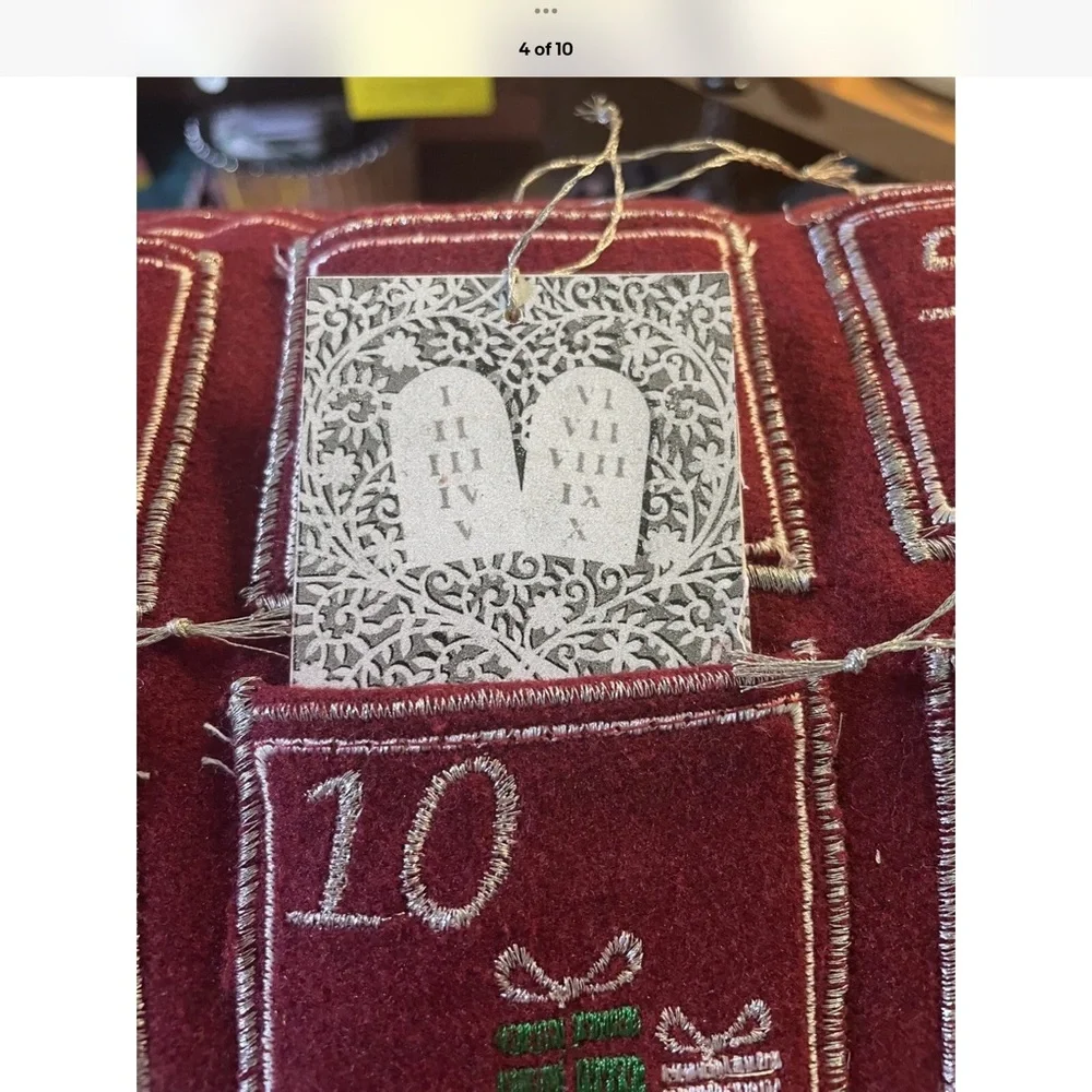 Christmas Advent pillow pockets for  read details